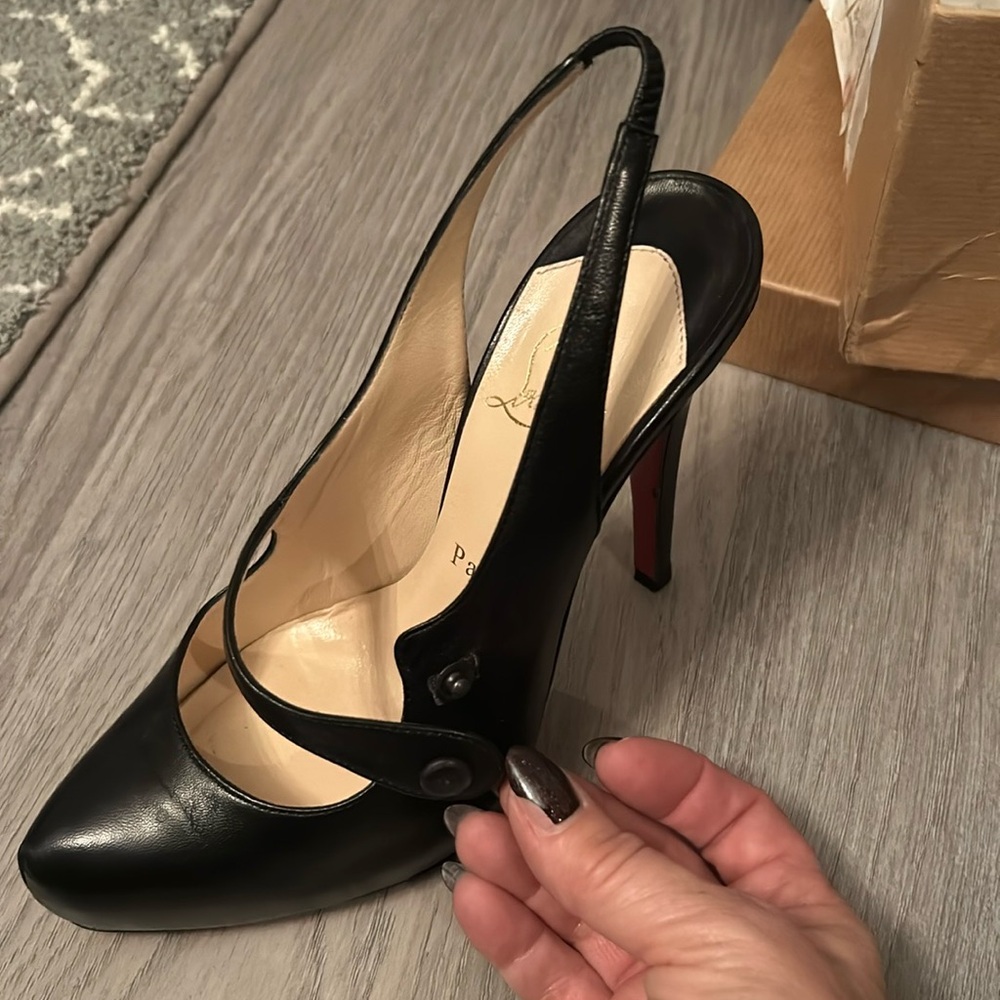 💥PRICE DROP💥Authentic♥️Christian Louboutins🖤EUC Pinched Toe Platform - Picture 2 of 16